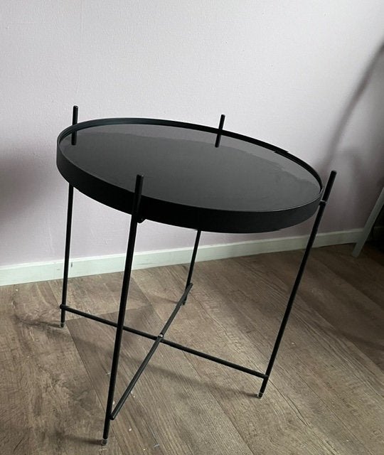 Zuiver Cupid bijzettafeltje, Minder dan 55 cm, Rond, Glas, Ophalen