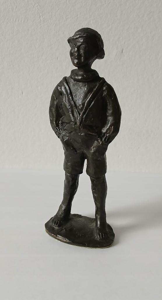Bronzen beeldje, Ophalen of Verzenden, Zo goed als nieuw, Mens