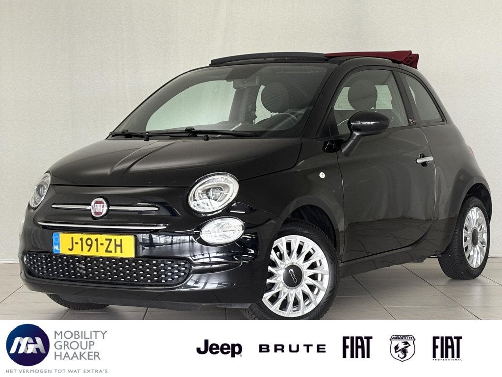 Fiat 500 C 1.2 Lounge | Apple-Android | All-season banden |, Stof, 4 cilinders, Cabriolet, 4 stoelen