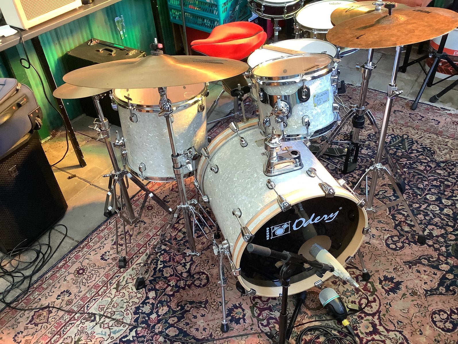 Odery Fluence jazz kit, Muziek en Instrumenten, Drumstellen en Slagwerk, Ophalen, Zo goed als nieuw, Overige merken