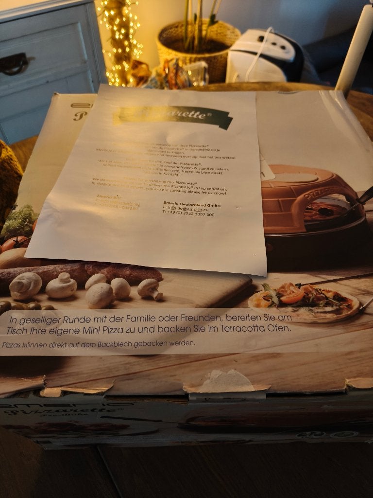 Te koop pizzarette, Ophalen, Zo goed als nieuw