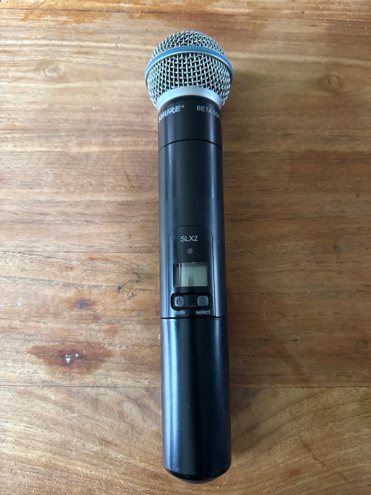 Shure SLX2 met Beta 58A kop - Draadloze Zangmicrofoon, Muziek en Instrumenten, Microfoons, Ophalen of Verzenden, Gebruikt, Zangmicrofoon