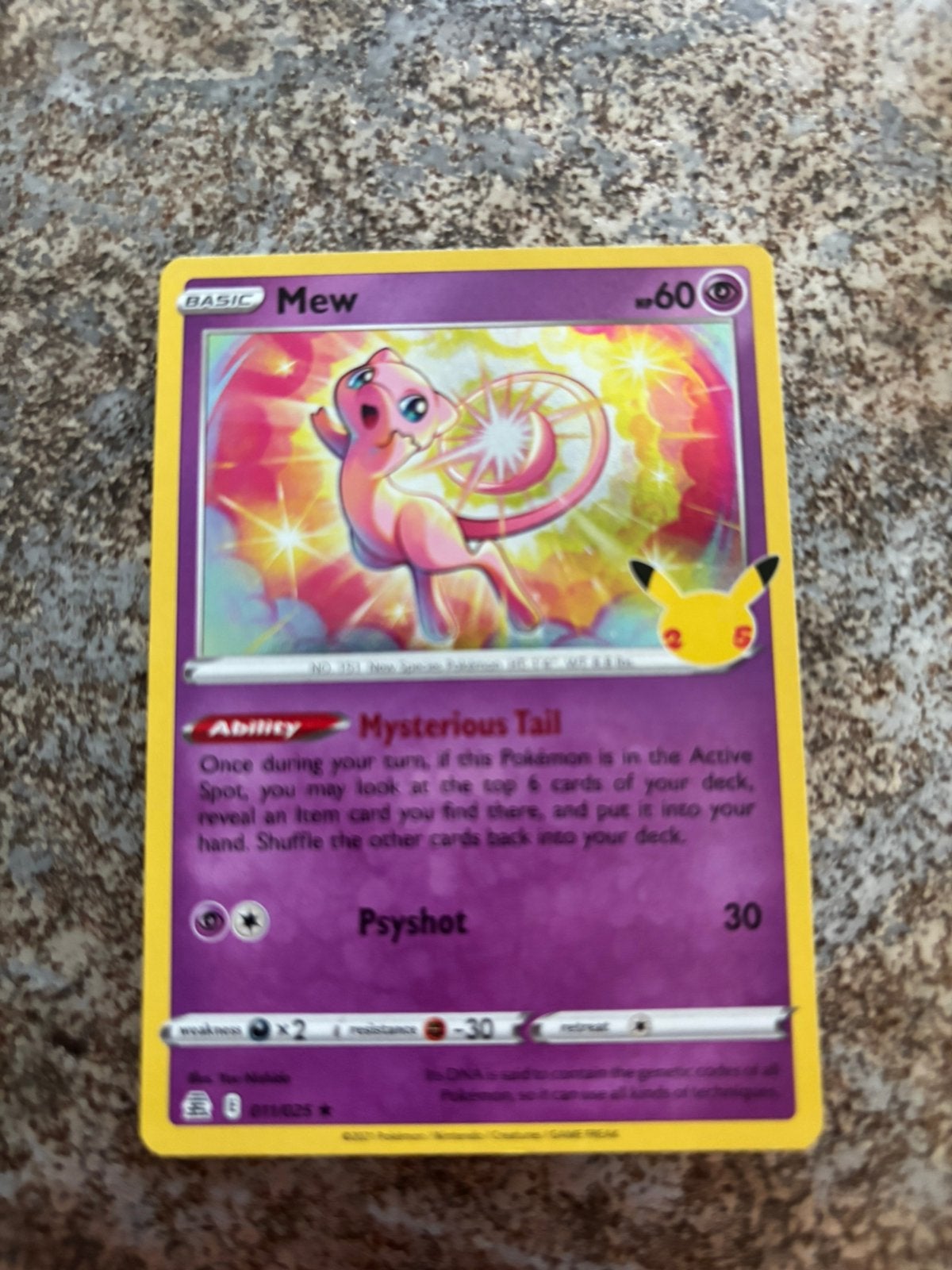 Mew, Hobby en Vrije tijd, Verzamelkaartspellen | Pokémon, Ophalen of Verzenden, Zo goed als nieuw, Losse kaart