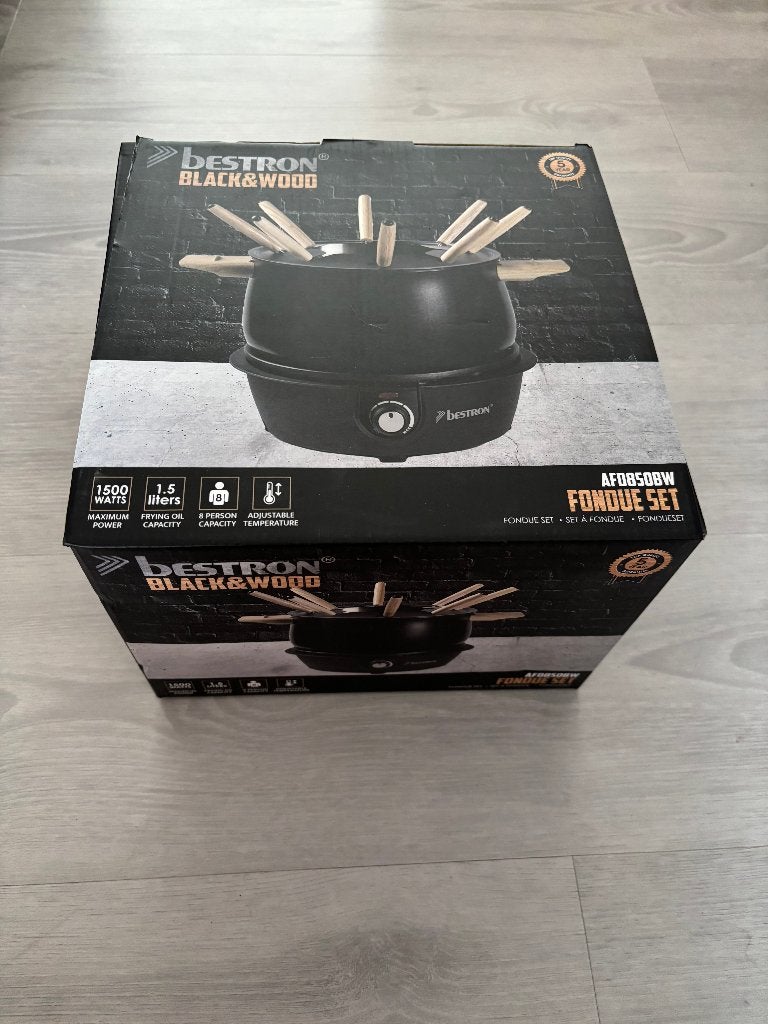 Bestron Fondueset (NIEUW), Ophalen of Verzenden, Nieuw, Elektrisch, Fonduepan
