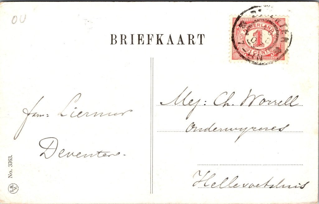 Deventer - 12 antieke ansichtkaarten, Verzenden, Voor 1920, Gelopen, Overijssel