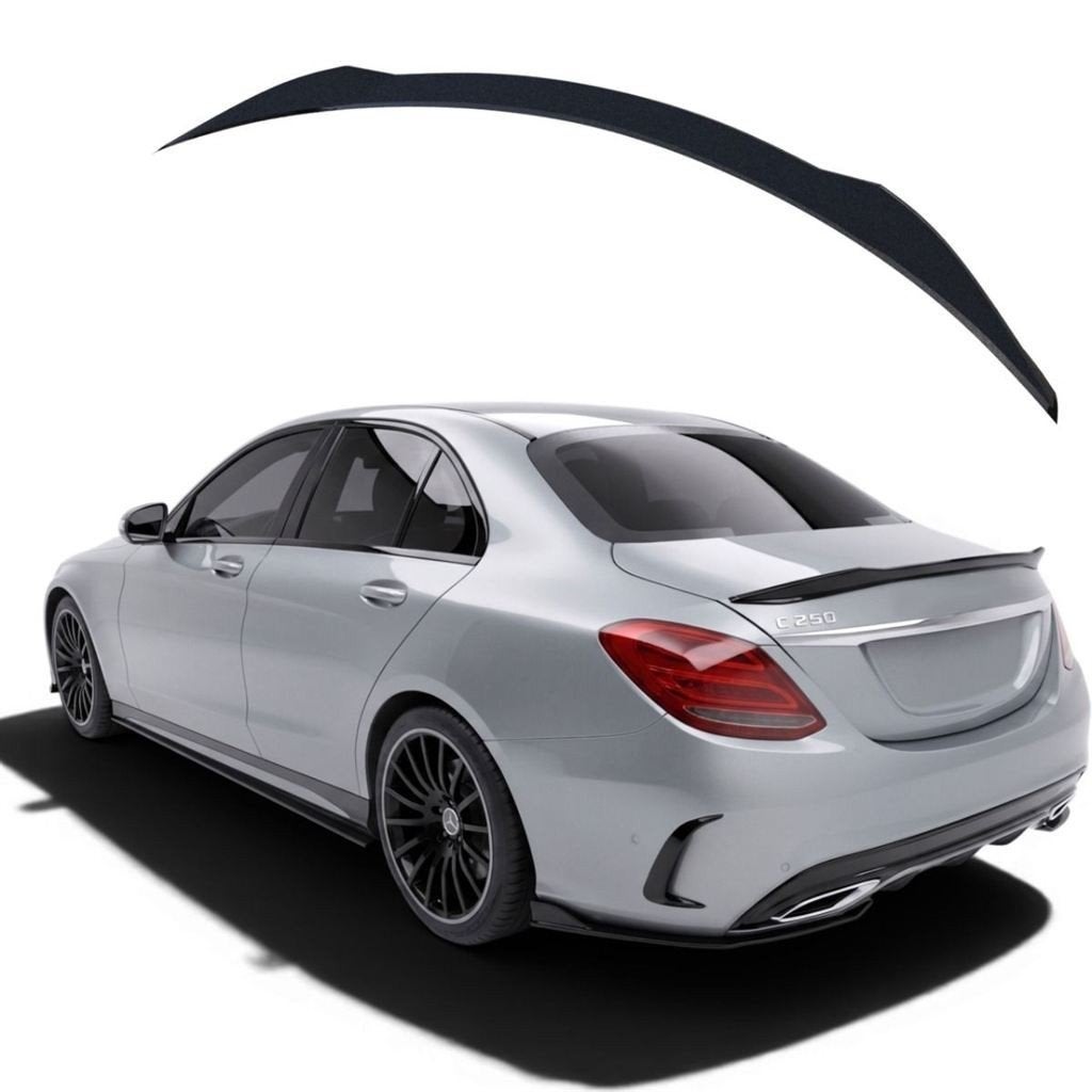 APEX Spoiler Cap Mercedes C Klasse W205 Glans Zwart
