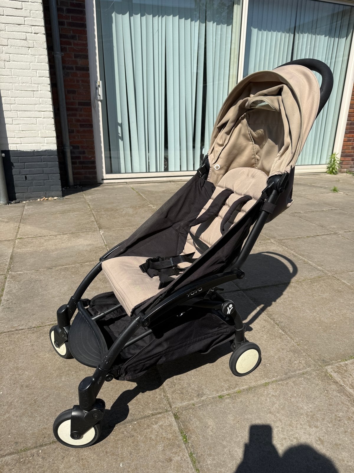 YOYO Babyzen buggy - Beige, Ophalen, Gebruikt, Overige merken, Verstelbare rugleuning