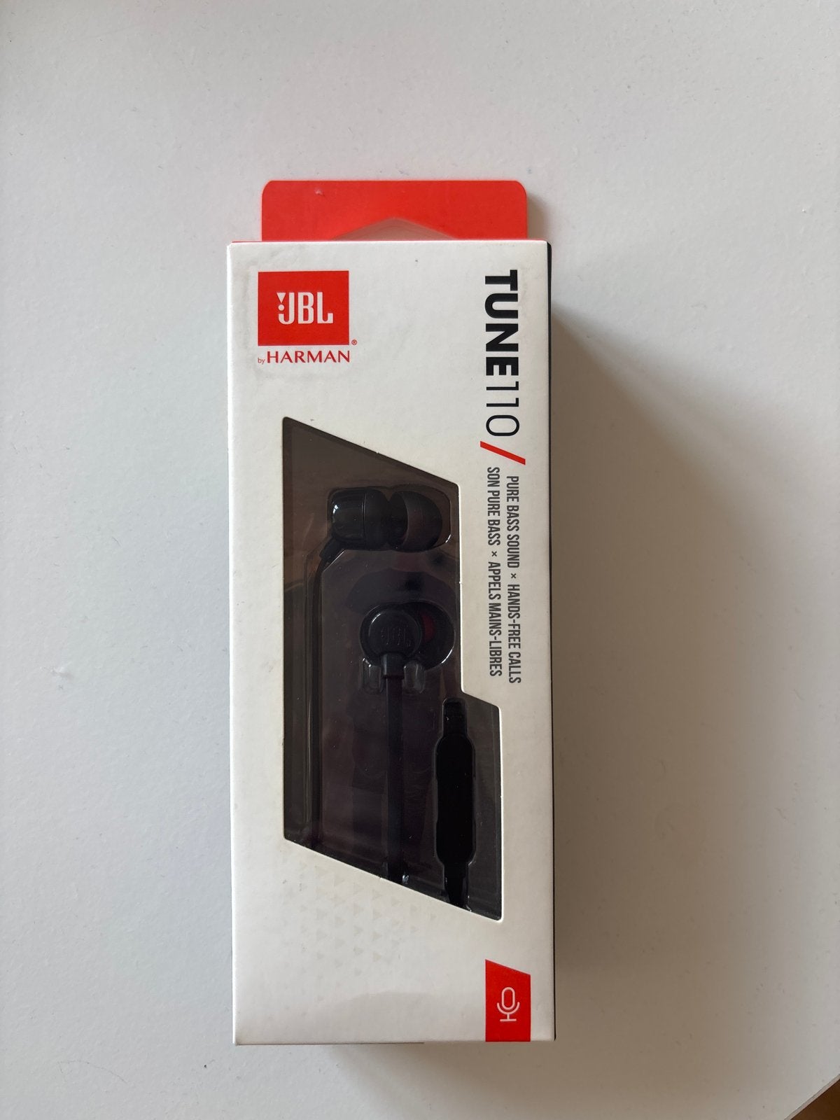 JBL Tune 110 In-ear Koptelefoon Zwart - Nieuw in doos, In-ear, JBL, Verzenden, Nieuw