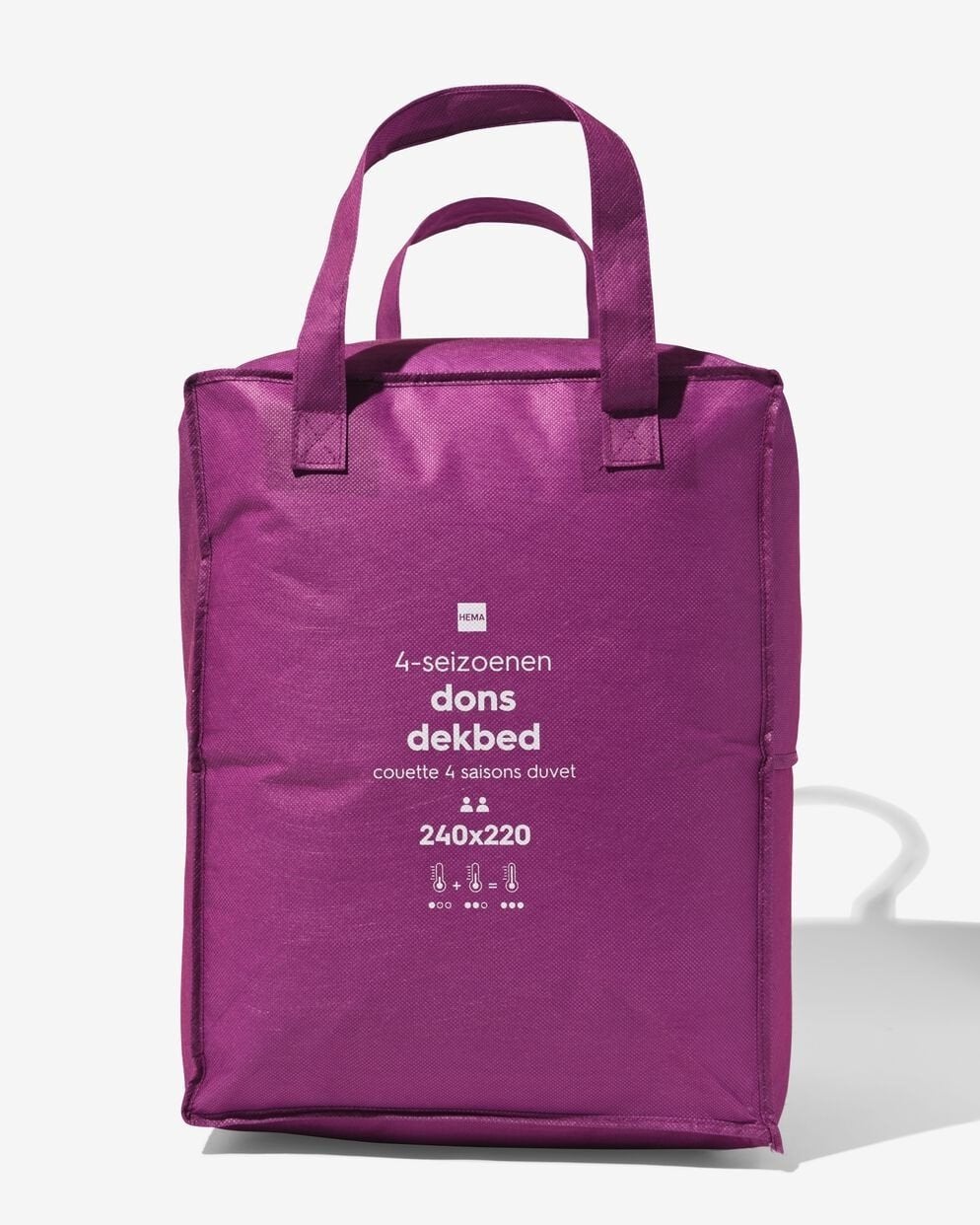 Dekbed 240x220 gerecycled dons 4-seizoenen nieuw, Huis en Inrichting, Slaapkamer | Beddengoed, Ophalen, Nieuw, Deken of Dekbed