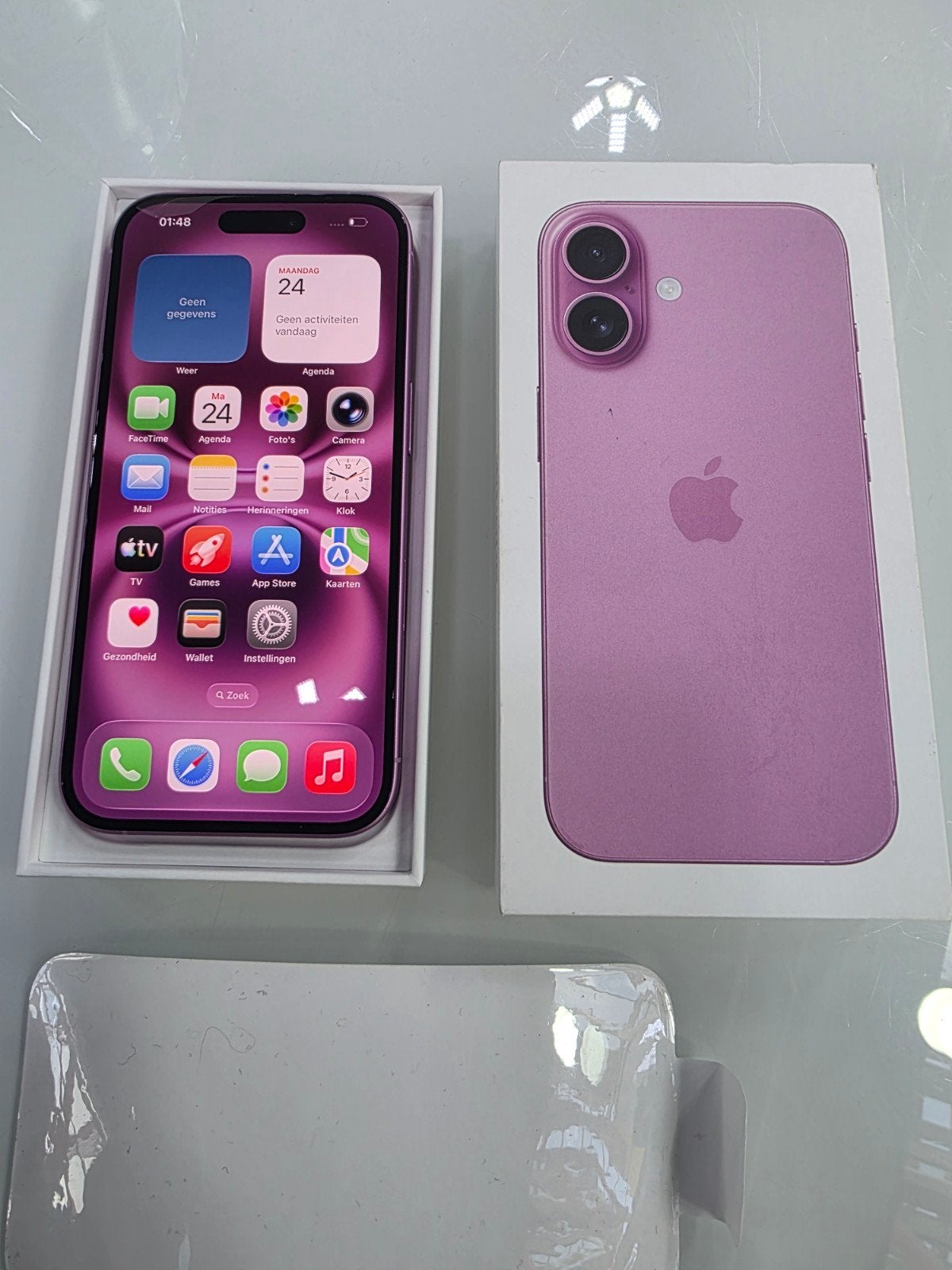 iphone 16 128GB Nieuw /12 maanden Apple garantie, 128 GB, Nieuw, Rjsmartphonelelystad@gmail.com, Roze