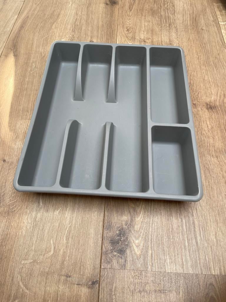 IKEA Bestekbak Grijs - Handige Keuken Organizer, Kunststof, Gebruikt, Ophalen of Verzenden, Vaatwasserbestendig