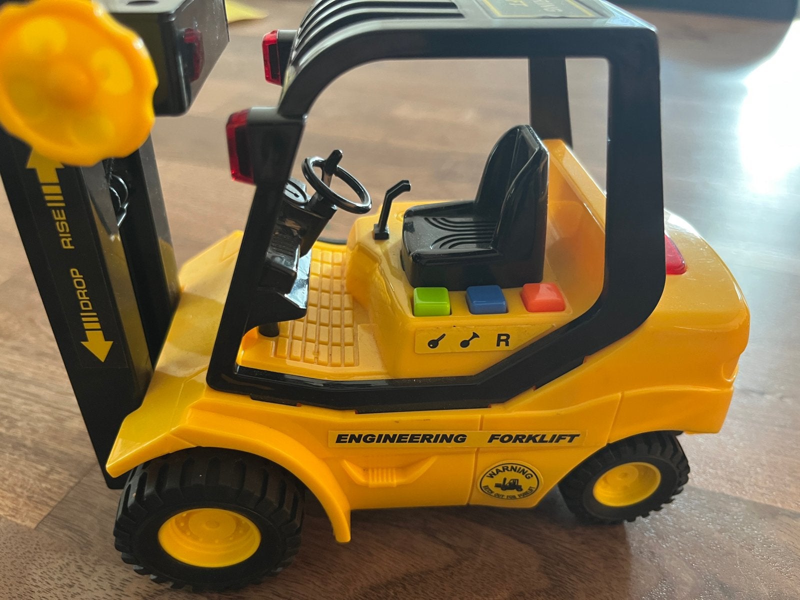 Speelgoed vorkheftruck, Ophalen, Gebruikt