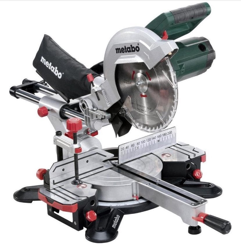 Metabo afkortzaag KGS 254M - Zo goed als nieuw, Ophalen, 70 mm of meer, Nieuw, Afkortzaag