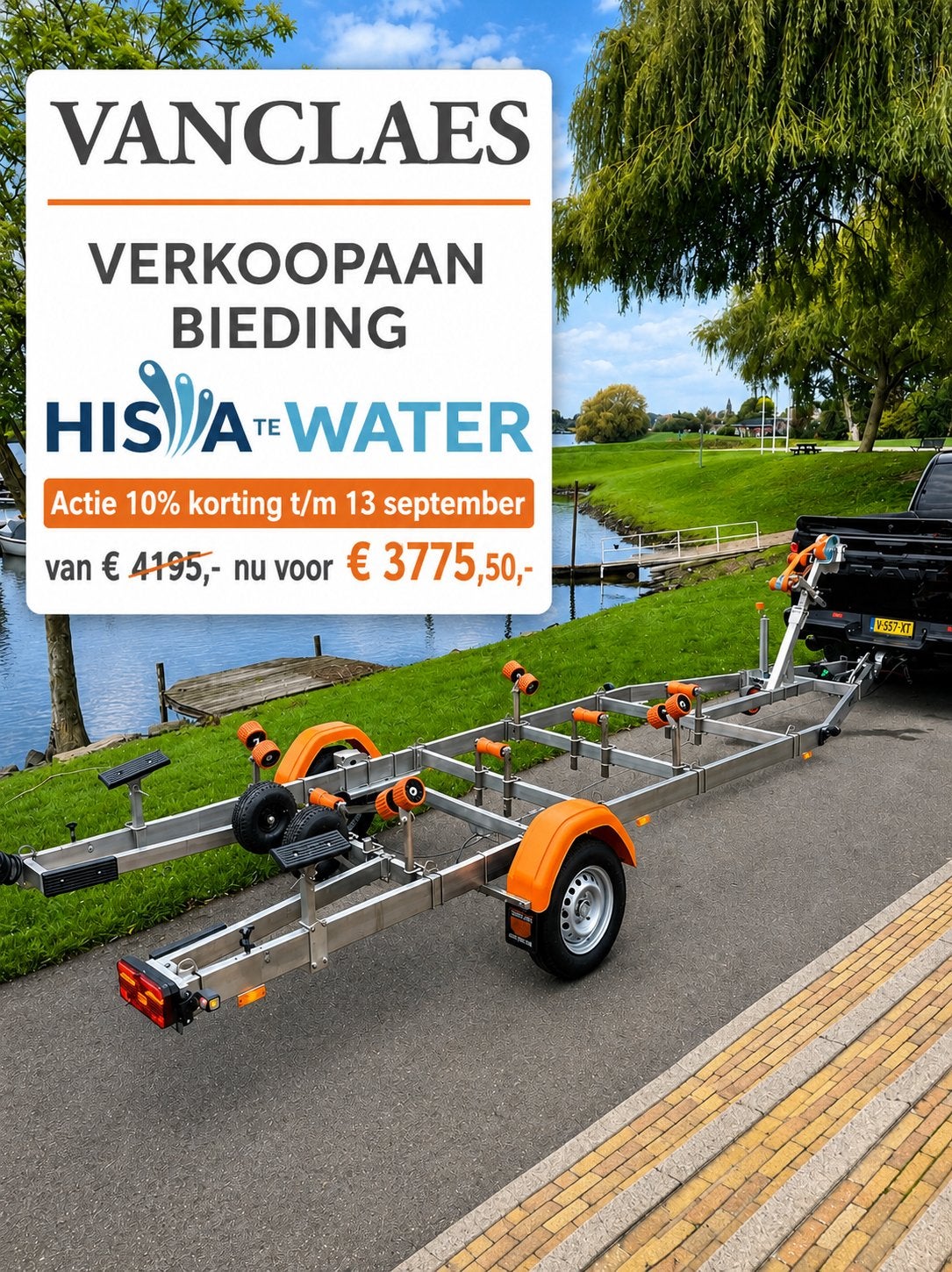 Vanclaes 1350 LED/RVS/VERING ACTIE van €4195 voor €3775,-!!!