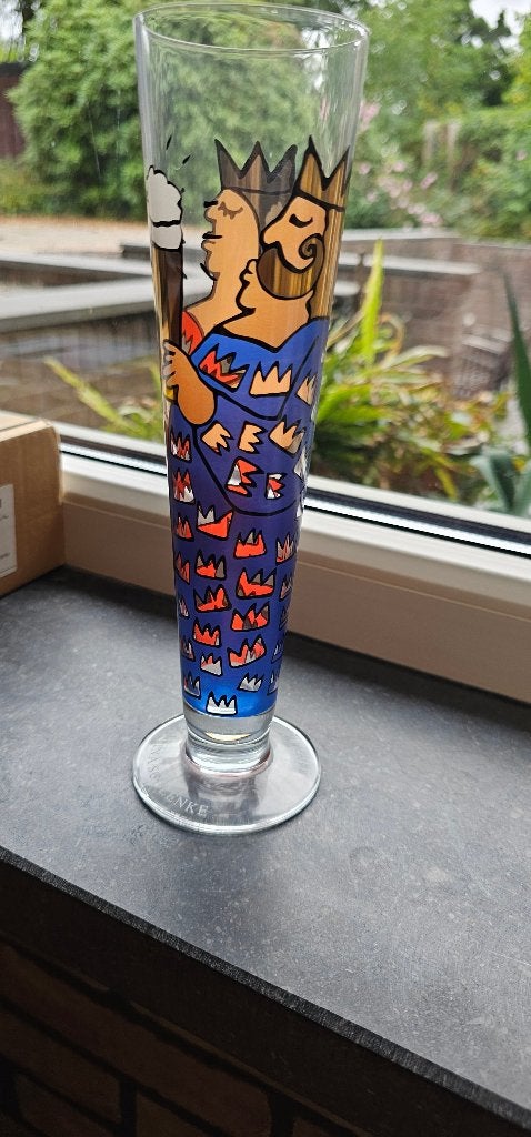Ritzenhoff Bierglas ontwerp Martina Schlenke, Verzamelen, Biermerken, Zo goed als nieuw, Glas of Glazen, Overige merken, Ophalen of Verzenden