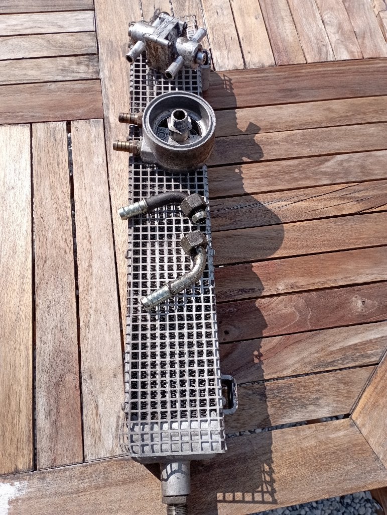 Oliekoeler set smallblock GM Chevy V8, Ophalen, Gebruikt
