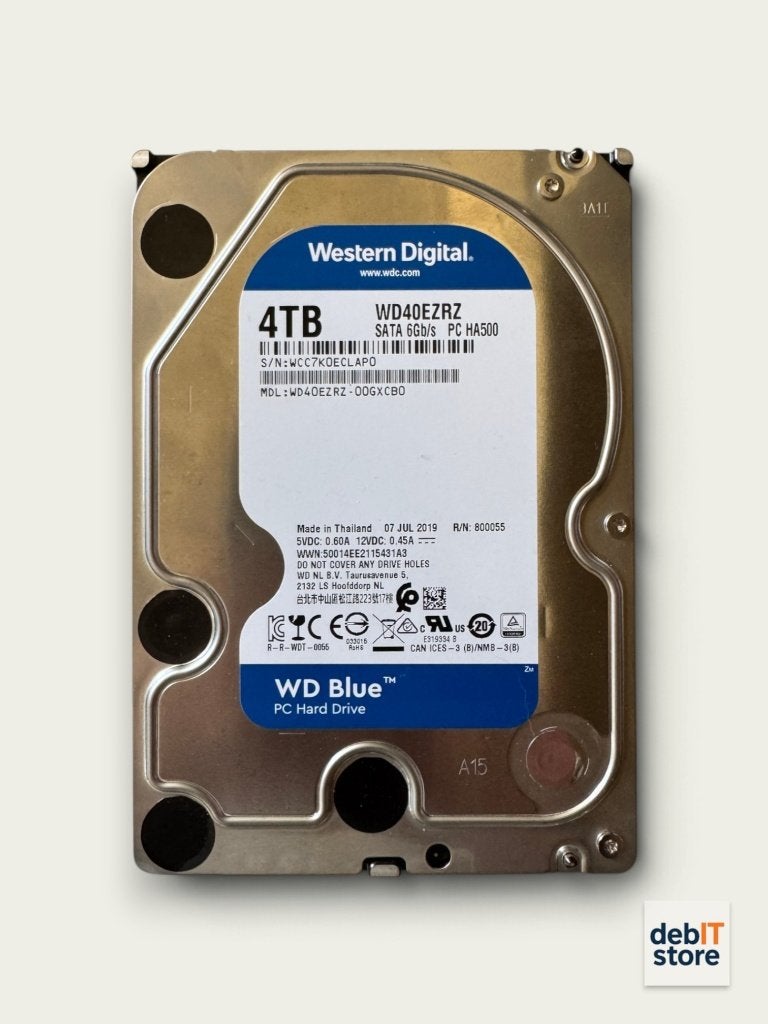 WD Blue 4tb HDD - WD40EZRZ, Computers en Software, Info@debitstore.nl, Western Digital, Desktop, Nvt