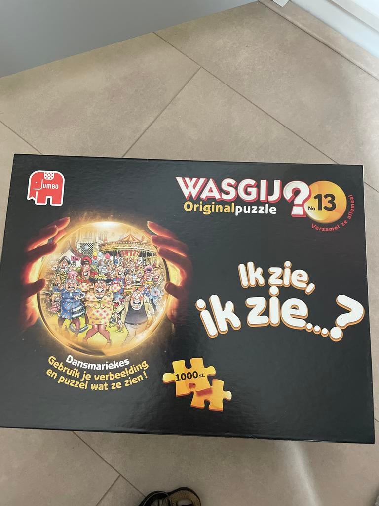 Wasgij Originalpuzzel nr 13: Ik zie, ik zie...?, Ophalen of Verzenden, 500 t/m 1500 stukjes, Gebruikt, Legpuzzel
