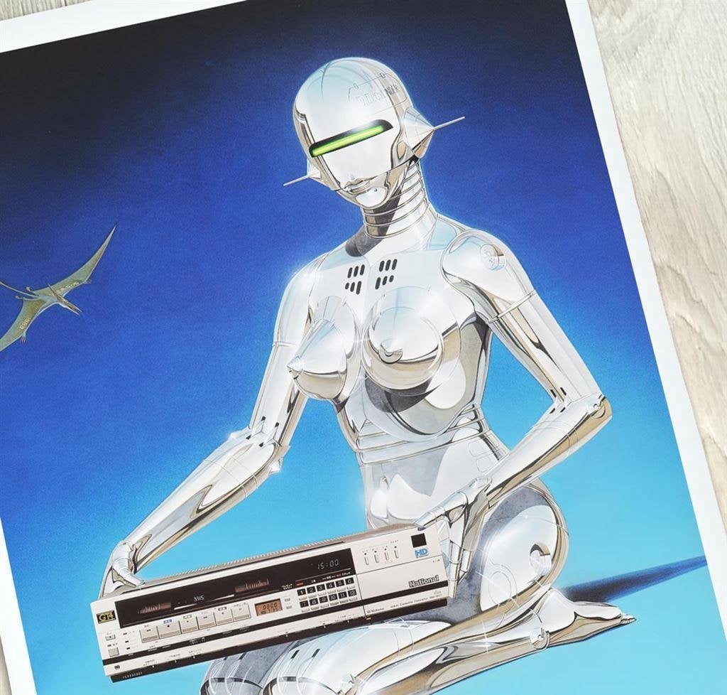 Hajime Sorayama Print Poster Sci-Fi Robot Print, Verzenden