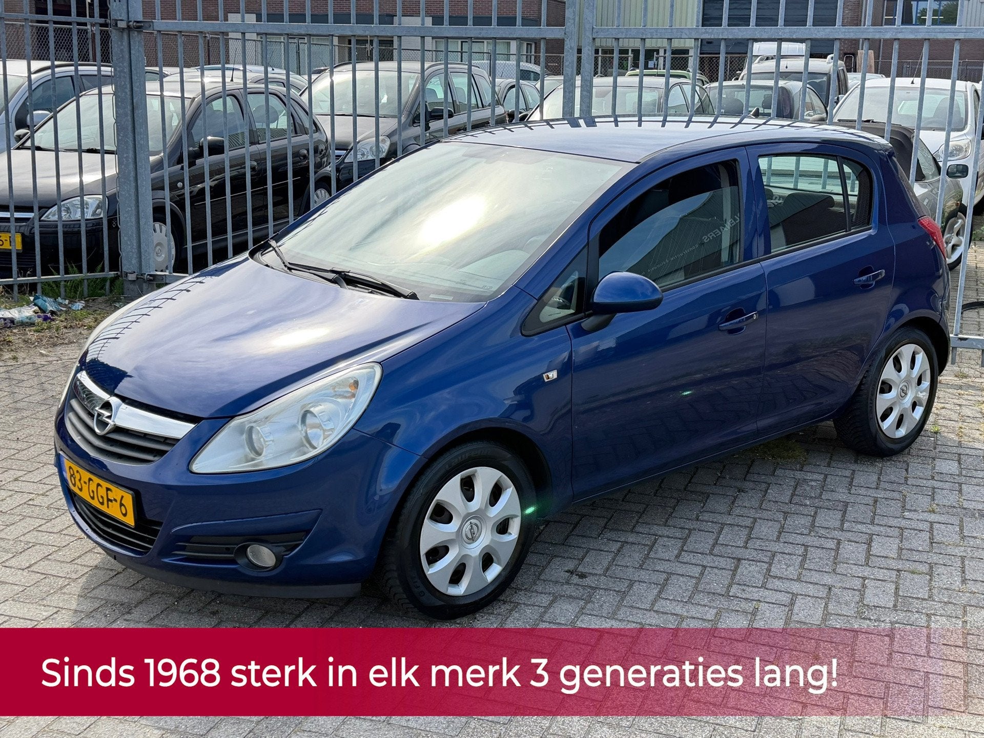 Opel Corsa 1.4-16V Enjoy 5 deurs VOL AUTOMAAT 90KP! NL AUTO, Auto's, Opel, Gebruikt, Zwart, Blauw, 49 €/maand