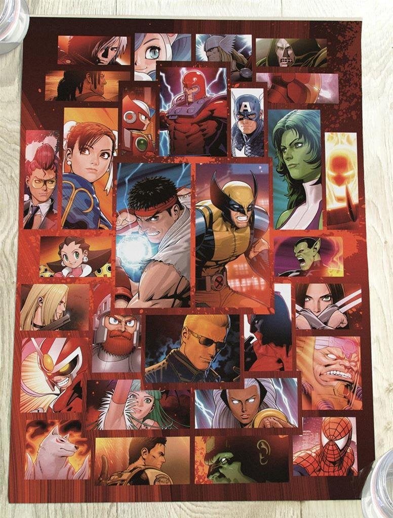 Grote Marvel vs Capcom Retro videogame Poster