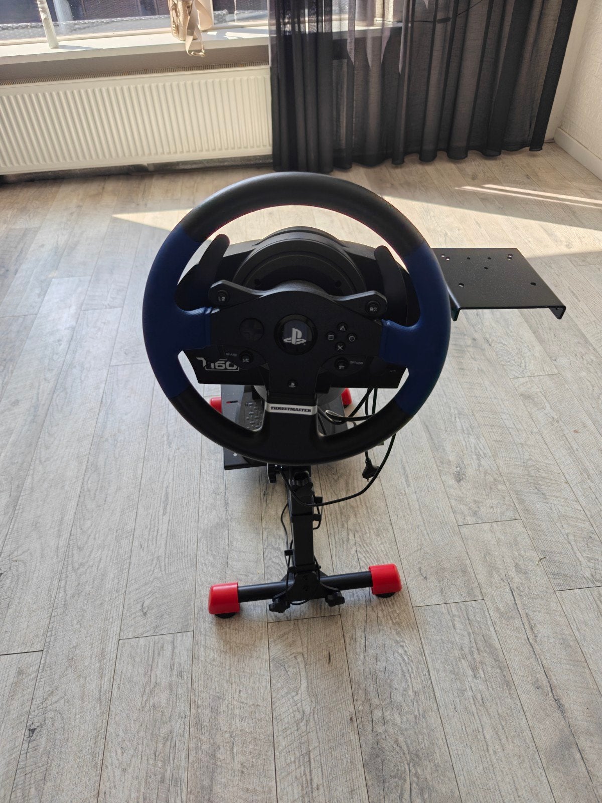 PlayStation racestuur met pedalen en houder, Ophalen of Verzenden, Zo goed als nieuw, Stuur of Pedalen, PlayStation 4