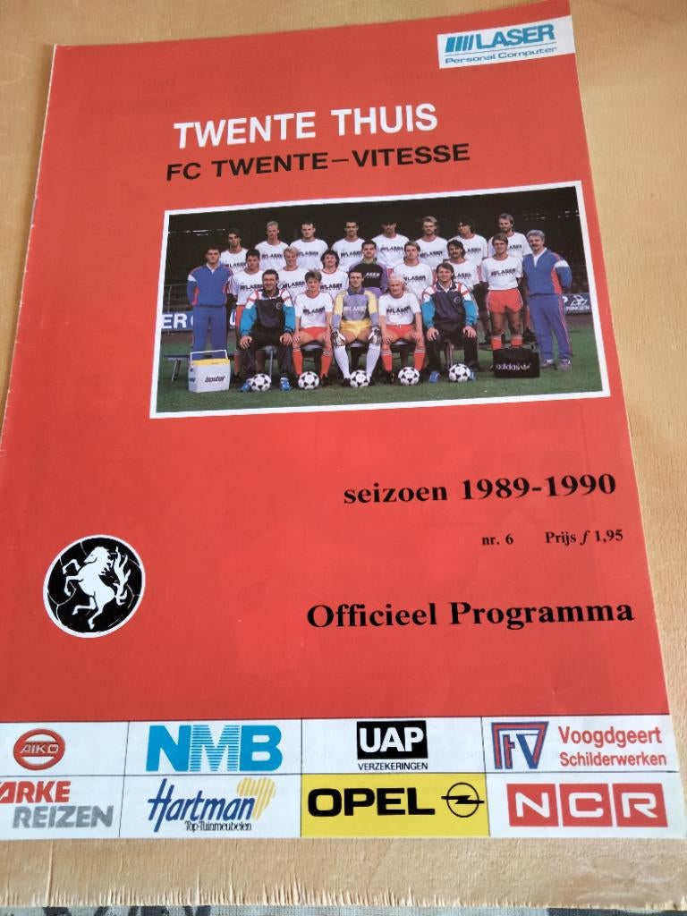 Fc twente -vitesse 89-90, Ophalen of Verzenden, Zo goed als nieuw, Vitesse, Boek of Tijdschrift