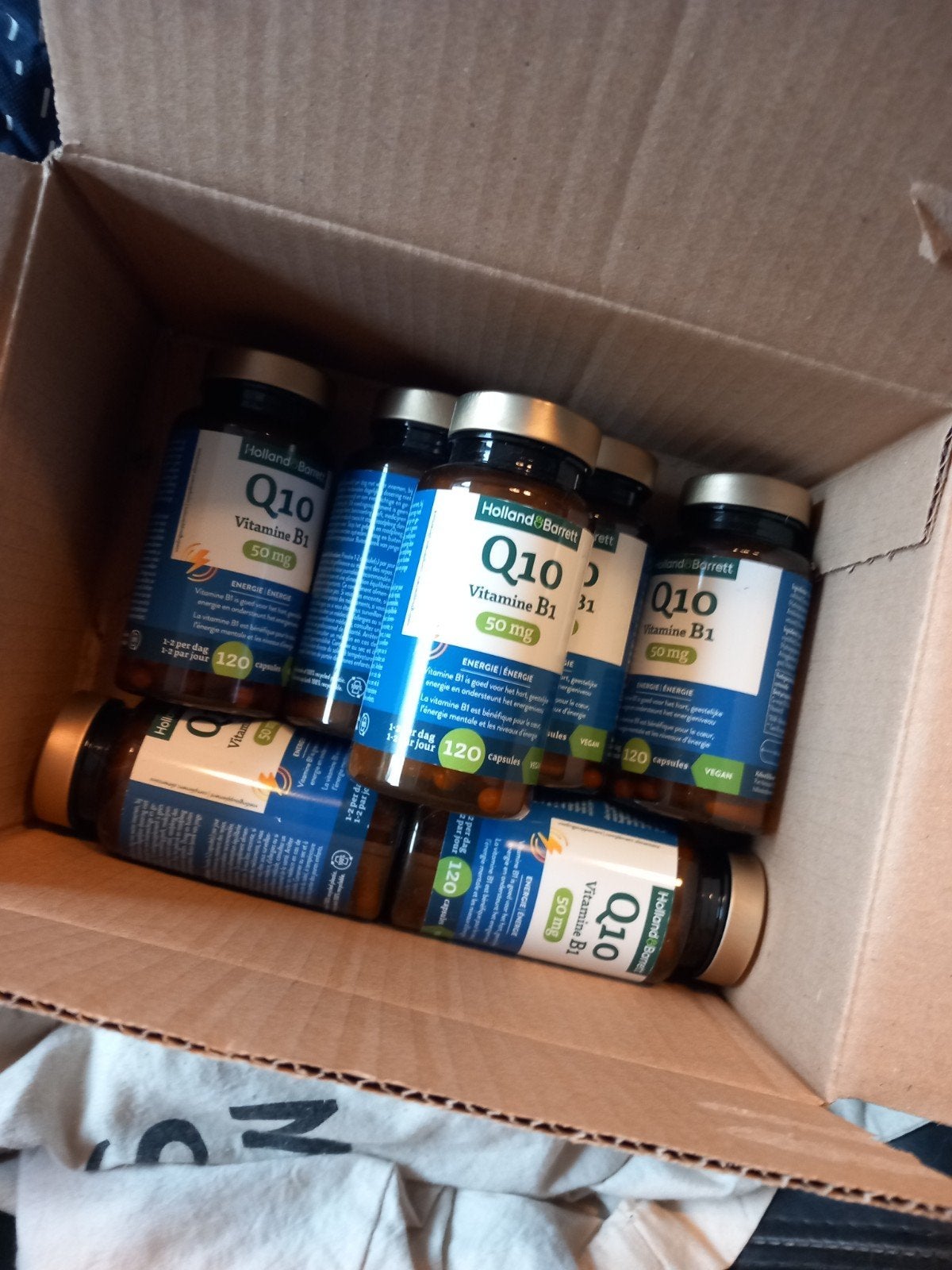€60,- 7 potten co-enzym Q10, Ophalen of Verzenden, Nieuw, Overige typen