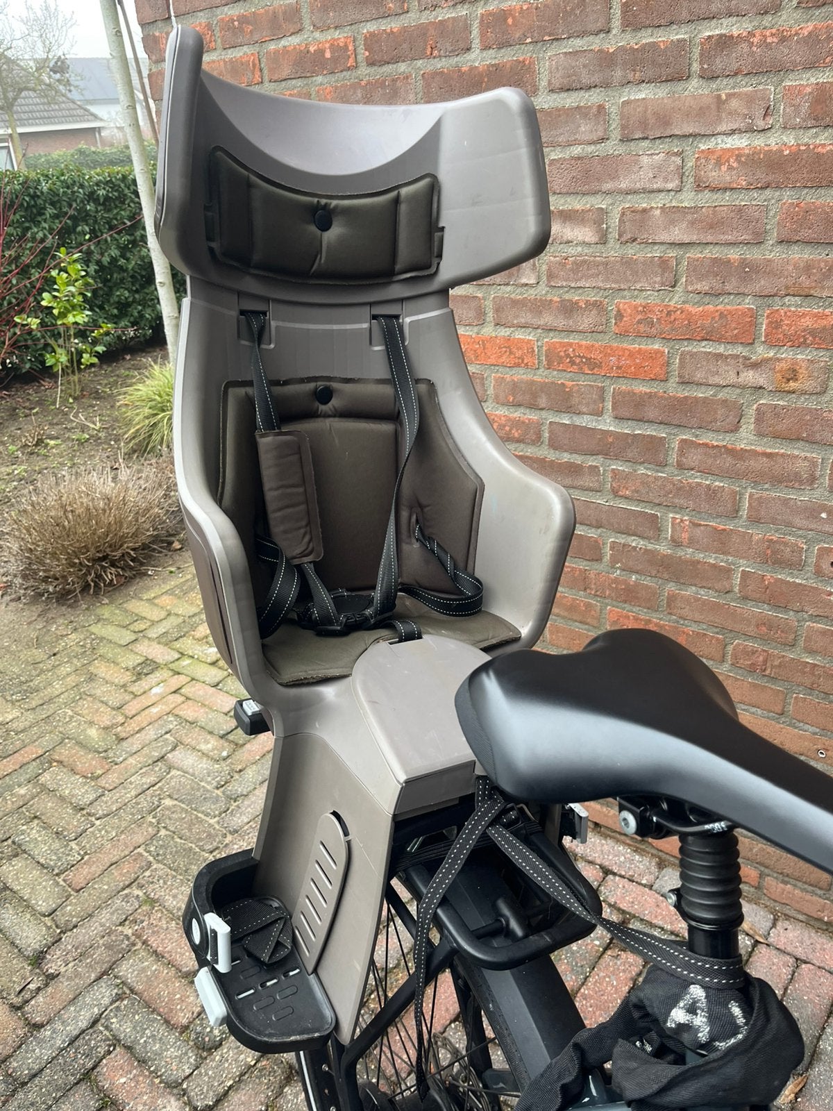 Bo bike achterzitje, Fietsen en Brommers, Ophalen, Gebruikt, 0 t/m 18 kg, Voetsteuntjes