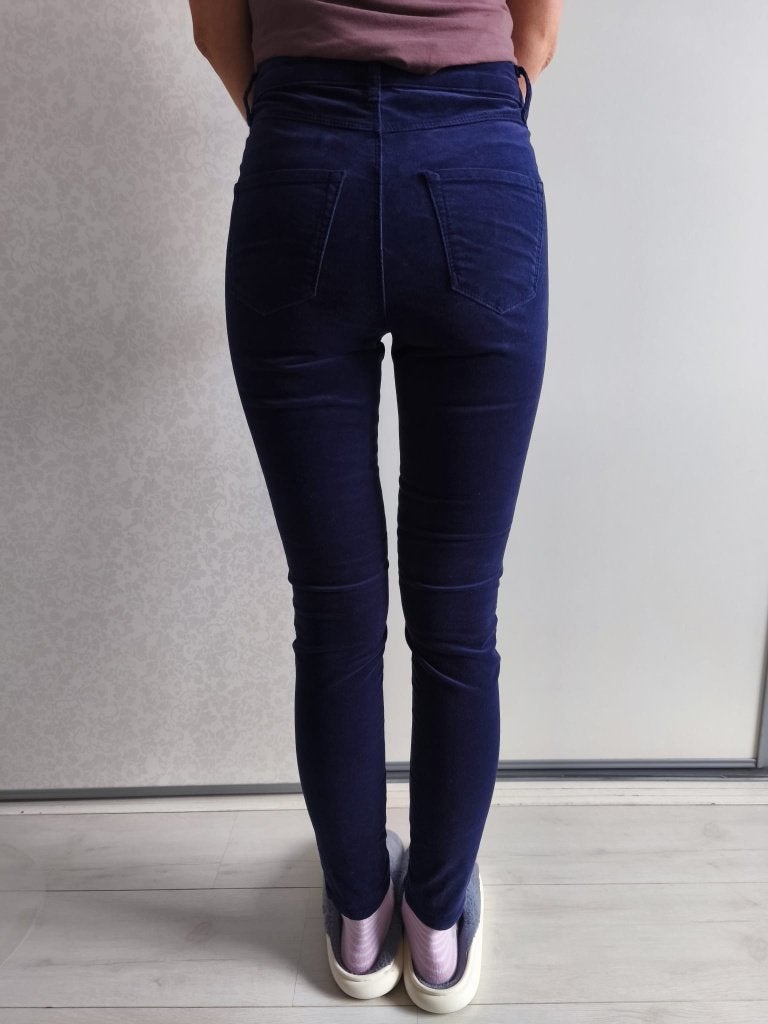 Nieuwe super skinny corduroy broek kobaltblauw XS Blue Ridge, Blauw, Ophalen of Verzenden, Zo goed als nieuw, Maat 34 (XS) of kleiner