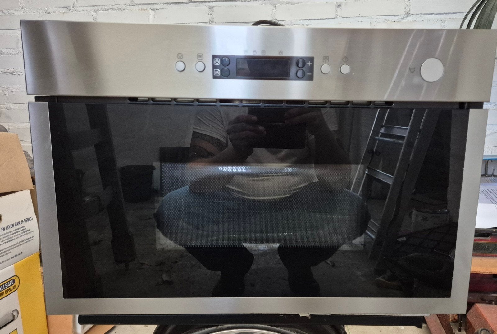 Ikea MATTRADITION Inbouw Magnetron, Ophalen, 60 cm of meer, Inbouw, Draaiplateau