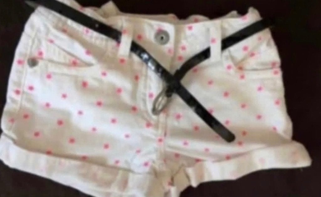 Frendz korte broek wit met sterretjes in maat 98, Ophalen, Gebruikt, Meisje, Broek