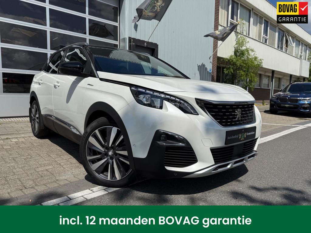 Peugeot 3008 1.6 HYbrid4 300 GT 300PK LMV-19/NAVI/LEER/360º, 12 maanden, Wit, Bedrijf, Vierwielaandrijving
