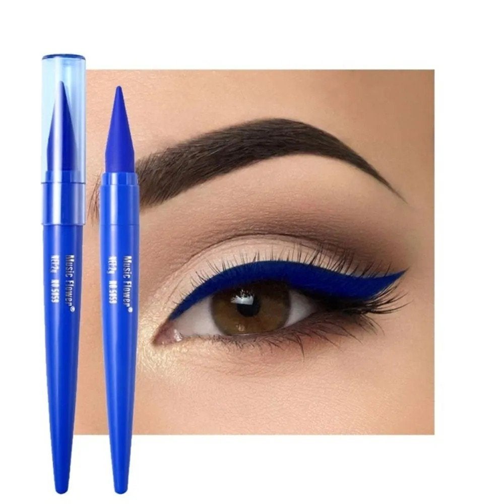 Nieuwe Music Flower Kajal Eyeliner in de kleur blauw., Ogen, Blauw, Nieuw, Ophalen of Verzenden