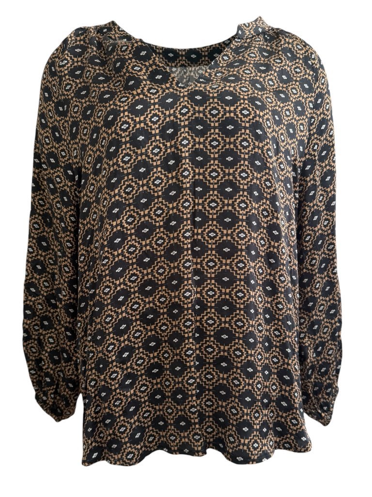 Studio Anneloes shirt lange mouw L, Maat 38/40 (M), Bruin, Ophalen of Verzenden, Zo goed als nieuw