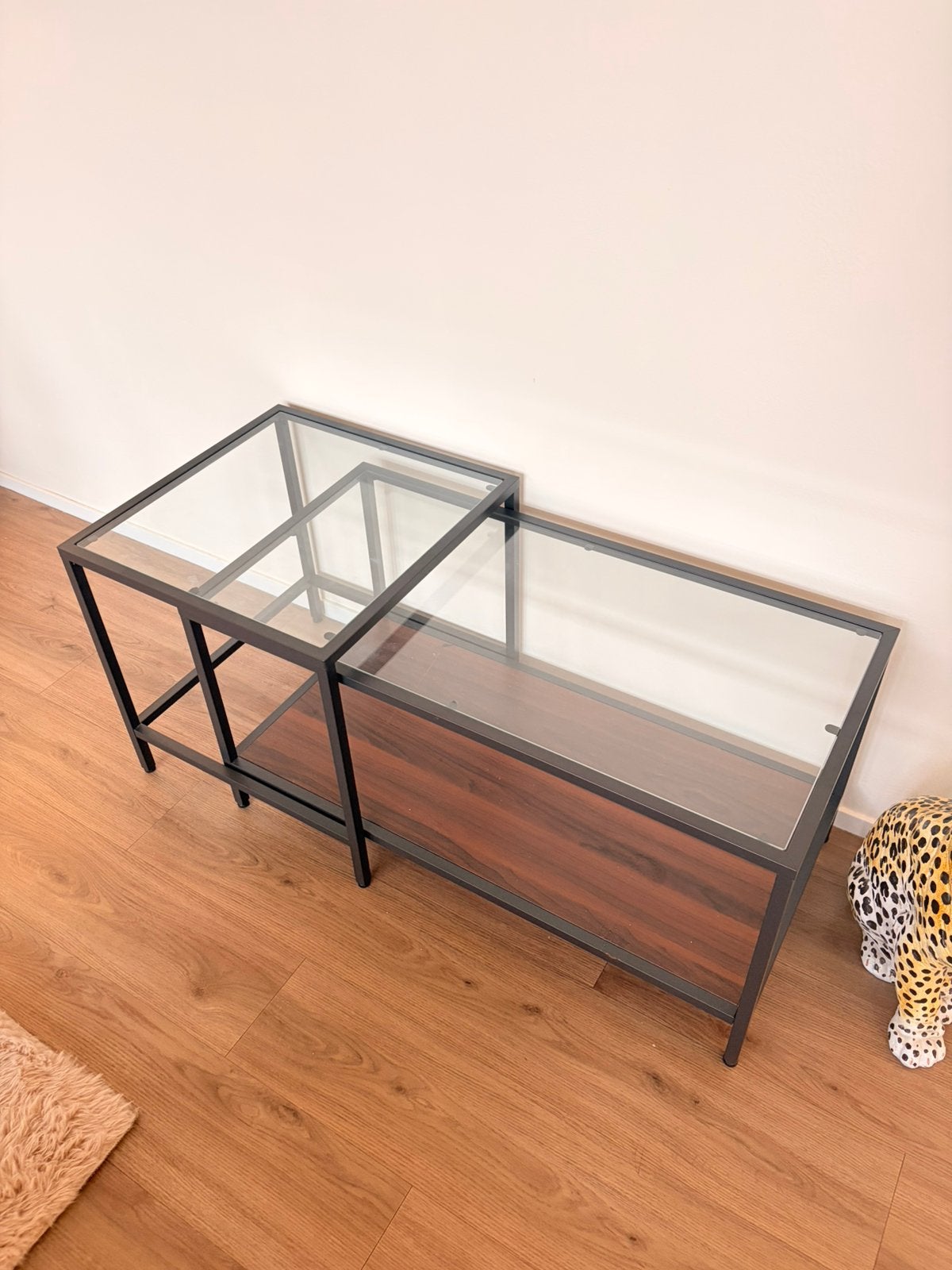 Ikea Vittsjo bijzettafels, Ophalen, 50 tot 100 cm, 50 tot 100 cm, Zo goed als nieuw