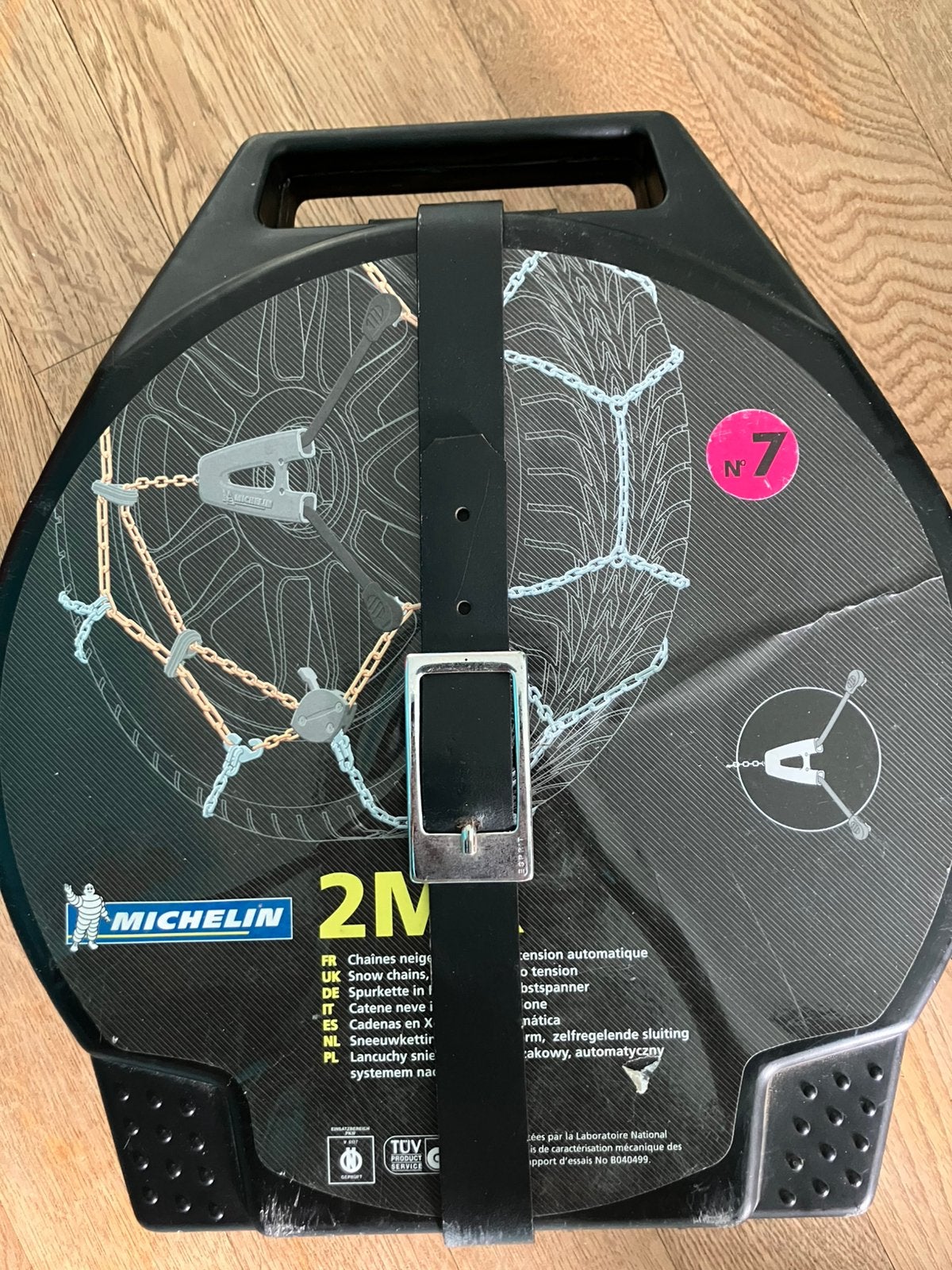 Michelin 2MX (Maat N 7) sneeuwkettingen, Ophalen of Verzenden, Gebruikt