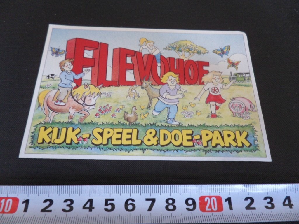 sticker flevohof kijk= speel & doe-park, Verzamelen, Ophalen, Zo goed als nieuw