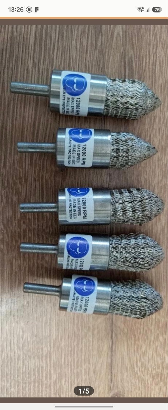Rvs draad borstels voor boormachine., .., Nieuw, Rvs, Ophalen of Verzenden