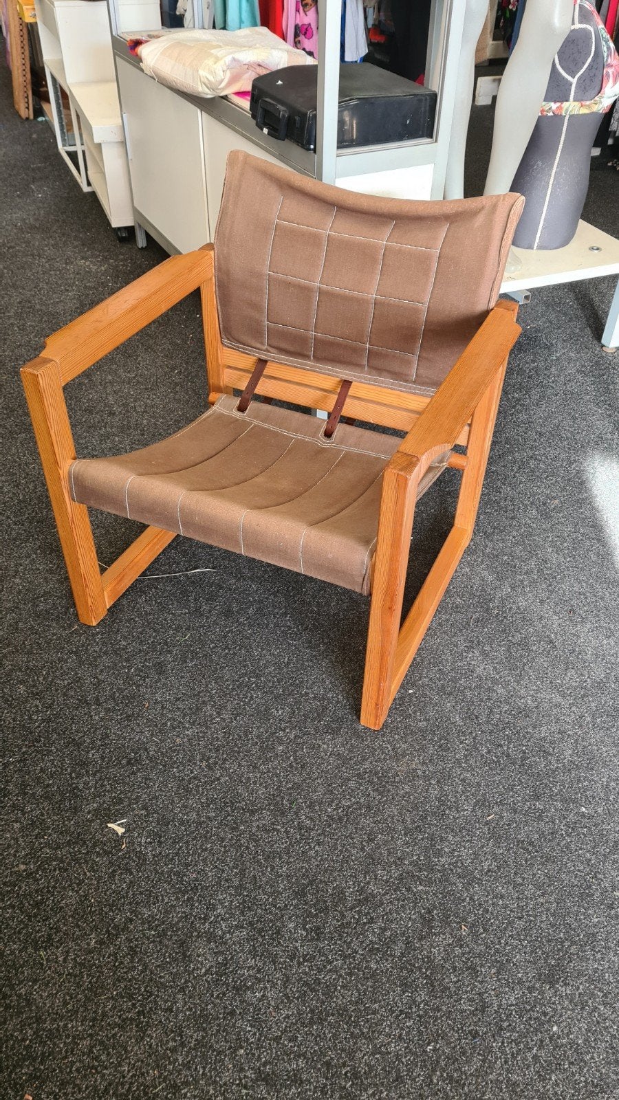 IKEA Diana stoel door Karin Mobring jaren 70 vintage, Ophalen, Hout, Gebruikt, Bruin
