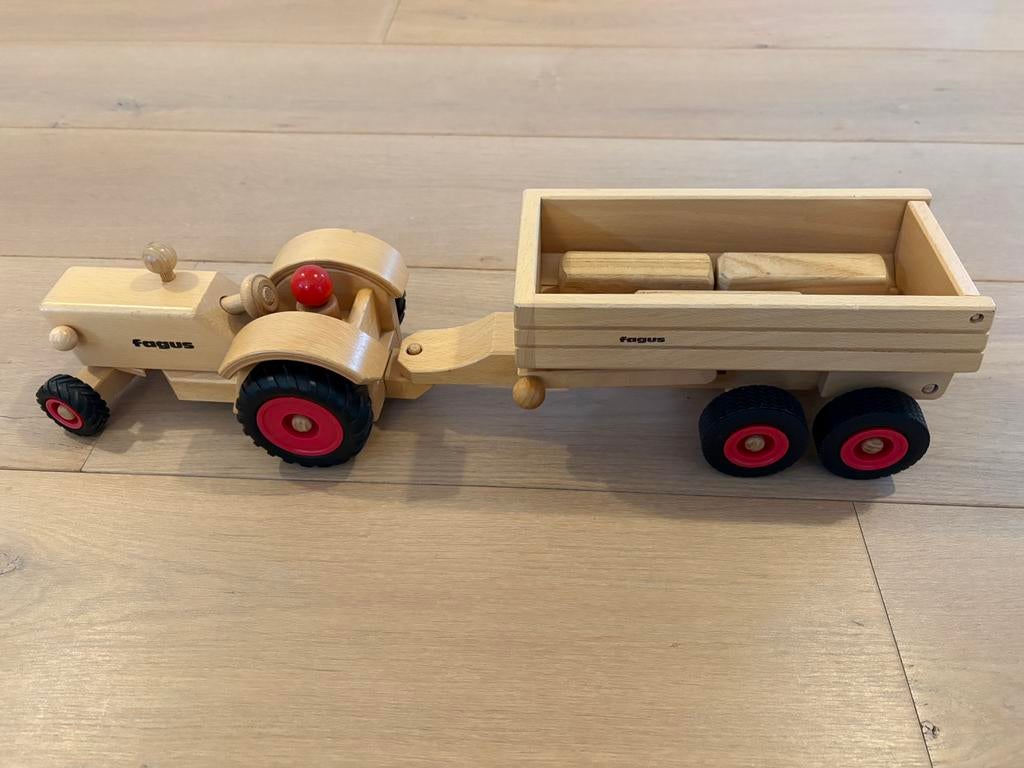 Fagus tractor met aanhangwagen, Ophalen of Verzenden, Zo goed als nieuw