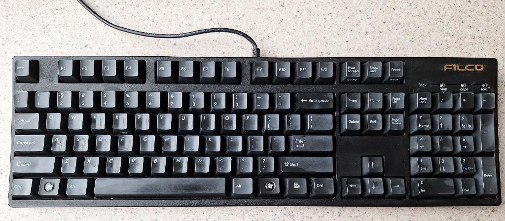 Hoogwaardig mechanisch toetsenbord Filco Majestouch, Ophalen, Qwerty, Bedraad, Gebruikt