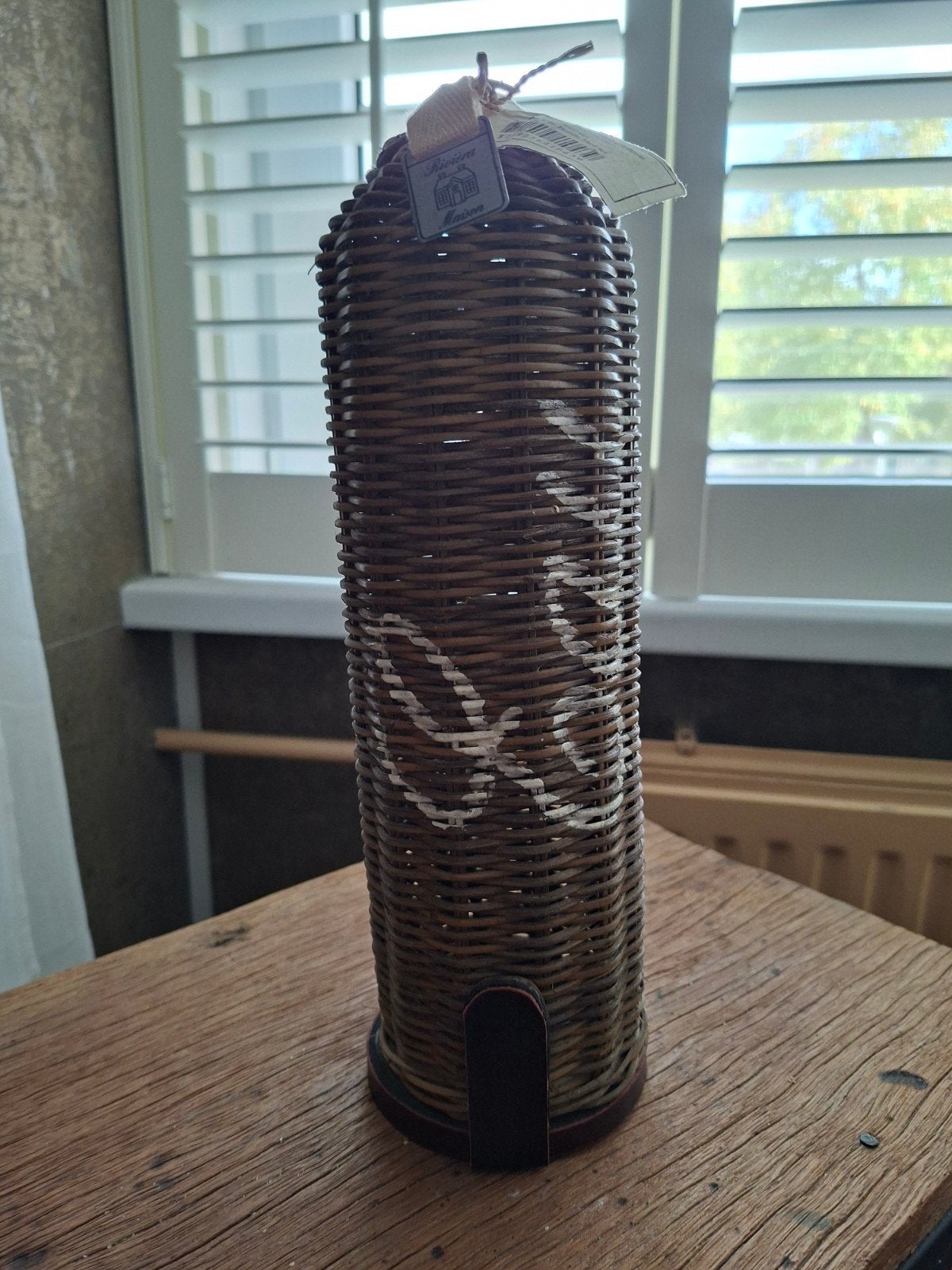 Riviera Maison Rattan Flessenhouder - Nieuw met label, Overige materialen, Nieuw, Ophalen of Verzenden, Minder dan 5 flessen
