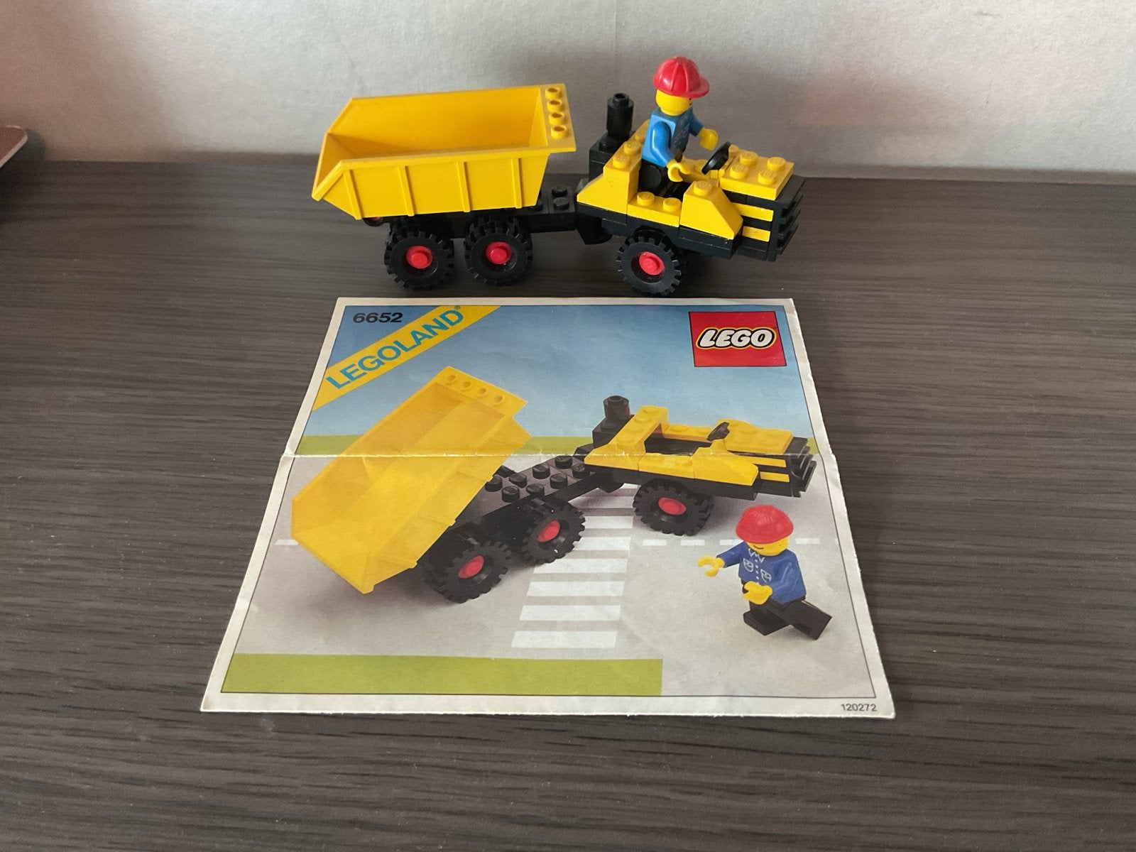 LEGO Legoland 6652 Kiepwagen met minifiguur en instructies, Ophalen, Gebruikt, Lego, Compleet