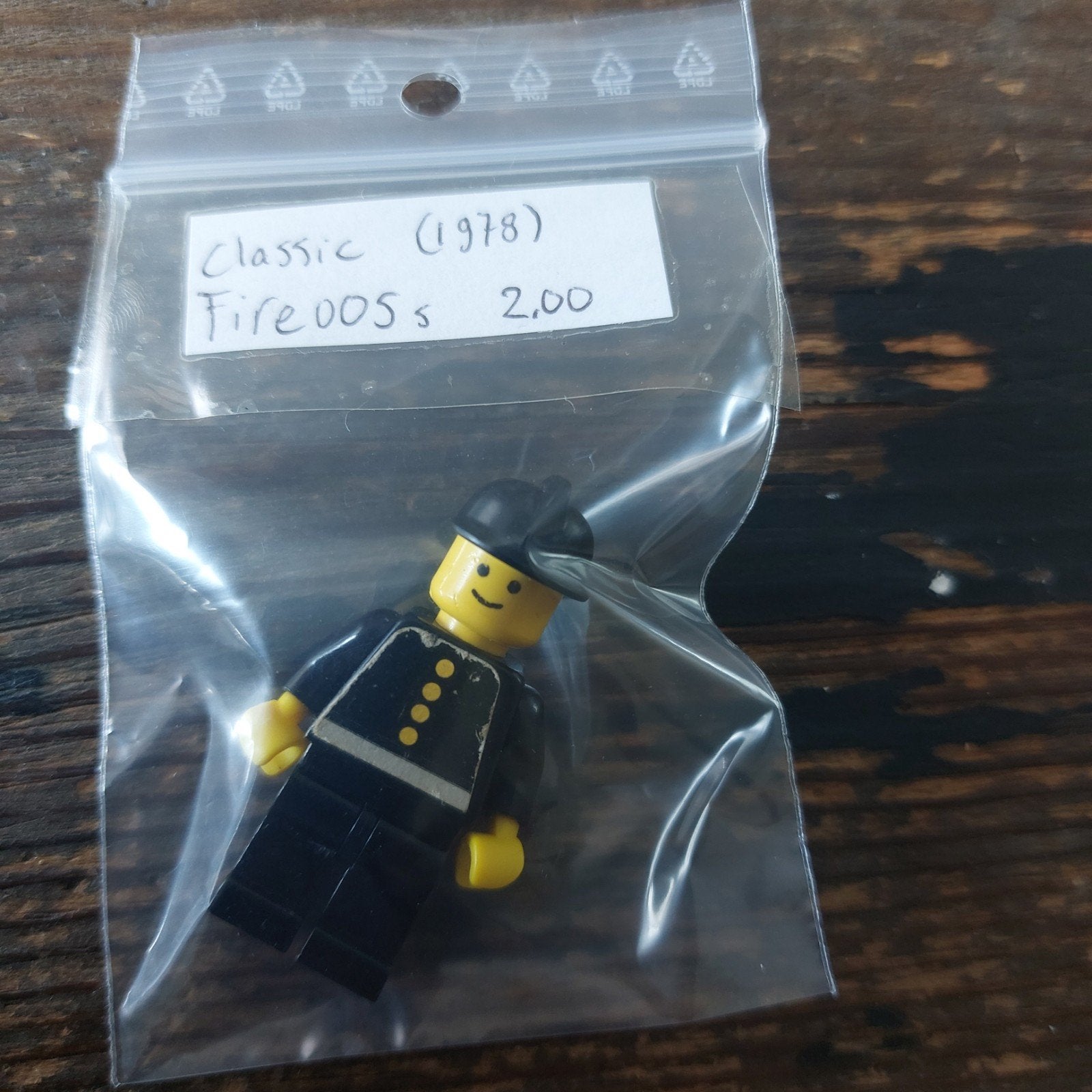 Lego Classic Brandweerman Minifiguur (1978) - Fire005s, Lego, Ophalen of Verzenden, Minifiguur, City