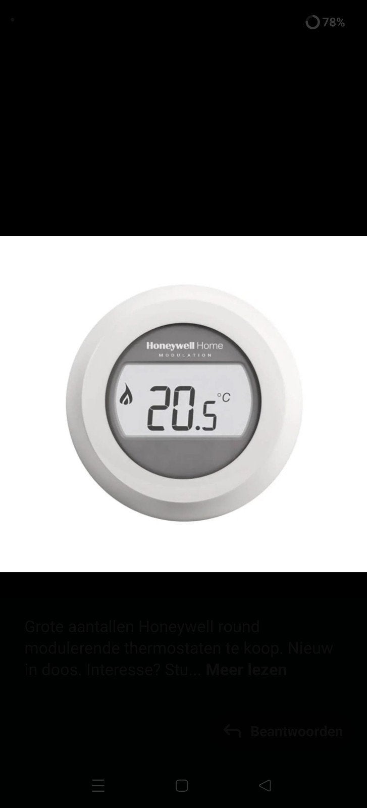 Nieuwe Honeywell Round Modulerende Thermostaat, Ophalen of Verzenden, Slimme thermostaat, Nieuw