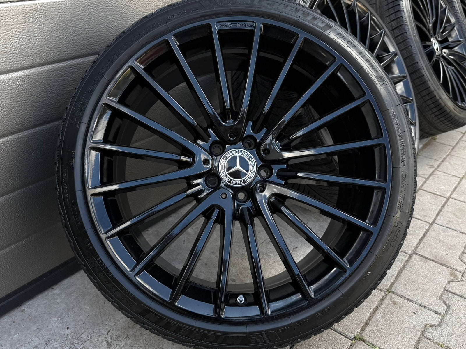 21” INCH MERCEDES S-Klasse Origineel Winter Zwart W223 V223, Auto-onderdelen, Banden en Velgen, Banden en Velgen, 21 inch, Winterbanden
