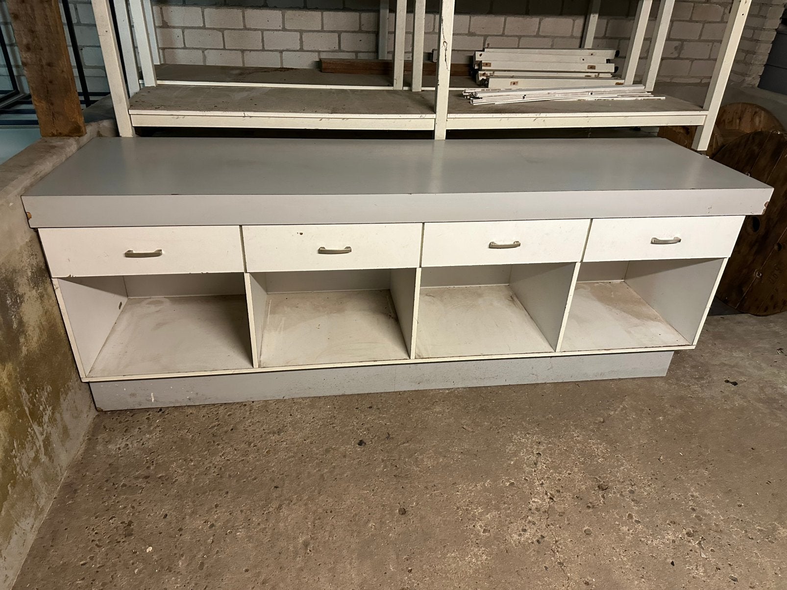 Werkbank, Toonbank, Werktafel, Werkplaats, Ophalen, Gebruikt, 170 cm of meer