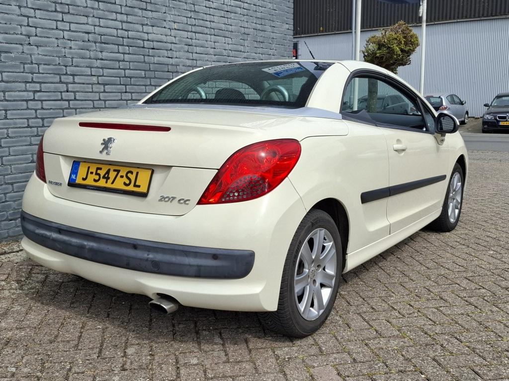Peugeot 207 CC 1.6 VTi Première Airco Creme Wit Nw APK ✅, 15 km/l, Gebruikt, 4 cilinders, Cabriolet