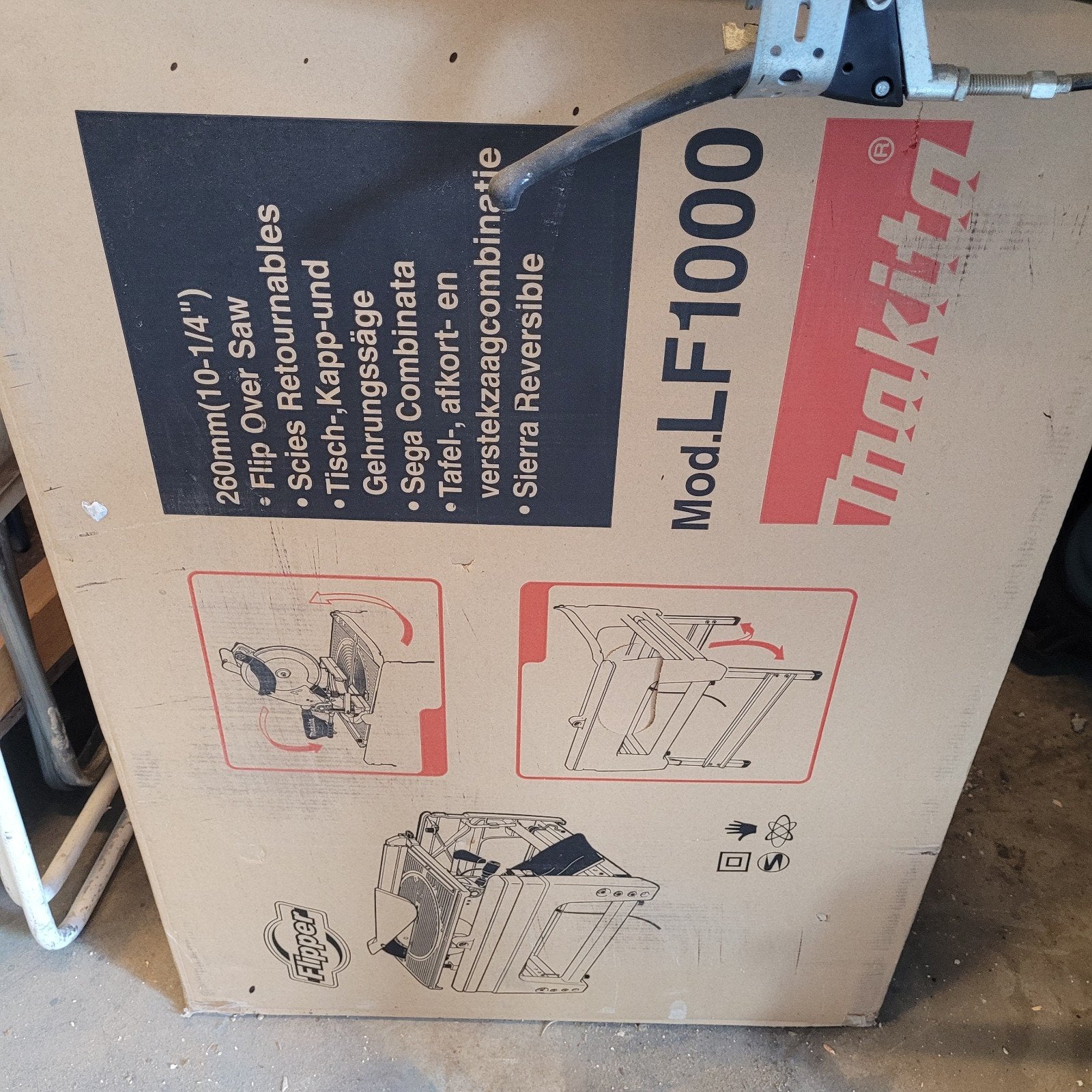 Nieuwe Makita LF1000 Tafel-, Afkort- en Verstekzaagcombinati, Doe-het-zelf en Verbouw, Gereedschap | Zaagmachines, 70 mm of meer
